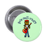 Dark Girl Playing Guitar Pins
