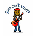 Dark Girl Playing Guitar Shirts