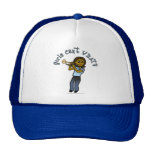 Dark Girl Playing Trumpet Hat