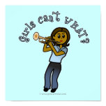 Dark Girl Playing Trumpet Poster