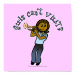 Dark Girl Playing Trumpet Posters