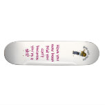Dark Girl Playing Trumpet Skateboard