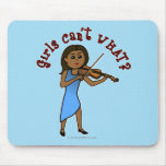 Dark Girl Playing Violin Mousepads