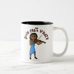 Dark Girl Playing Violin Mug