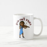 Dark Girl Playing Violin Mugs