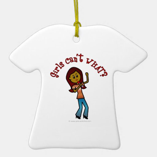 Dark Girl Singer Christmas Ornament