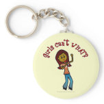 Dark Girl Singer Keychain