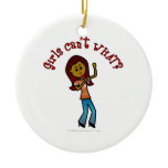 Dark Girl Singer Ornaments