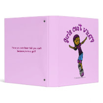Dark Girl Skater with Helmet binders