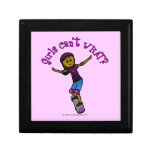 Dark Girl Skater with Helmet Gift Box