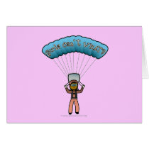 Dark Girl Sky Diver Cards