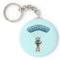 Dark Girl Sky Diver Key Chain