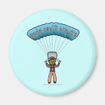 Dark Girl Sky Diver Magnets