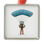 Dark Girl Sky Diver Ornament