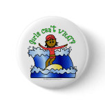 Dark Girl Surfer Buttons