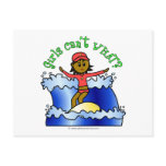 Dark Girl Surfer Postcards