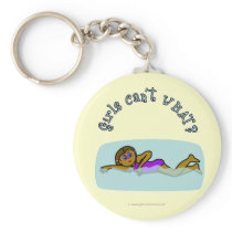 Dark Girl Swimming keychains