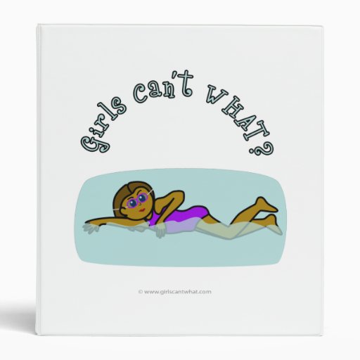 Dark Girl Swimming Vinyl Binders