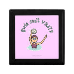 Dark Girl Water Polo Player Gift Boxes