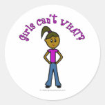 Dark Girls Can't WHAT? Logo Round Stickers