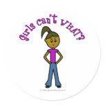 Dark Girls Can't WHAT? Logo Round Stickers