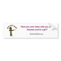 Dark Girls Hunting bumper stickers