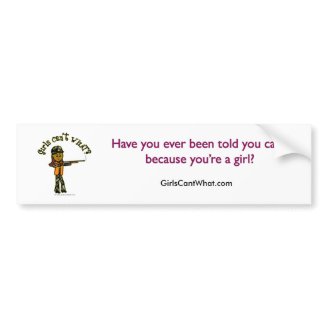 Dark Girls Hunting Bumper Sticker