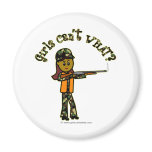 Dark Girls Hunting Fridge Magnet