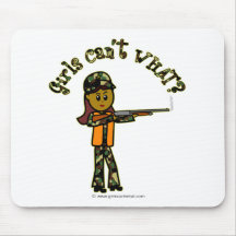 Dark Girls Hunting Mouse Pads