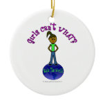 Dark Girls Rule The World Christmas Ornament