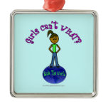 Dark Girls Rule The World Christmas Ornament