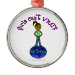 Dark Girls Rule The World Christmas Ornament