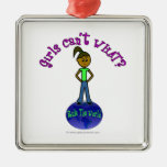 Dark Girls Rule The World Christmas Tree Ornaments