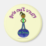Dark Girls Rule The World Fridge Magnet