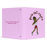 Dark Girls Shot Put in Red Uniform binders
