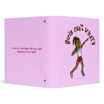 Dark Girls Shot Put in Red Uniform binders