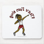 View more Dark Girls Shot Put in Red Uniform Mousepads personalized gift ideas for girls Dark Girls Shot Put in Red Uniform Mousepads