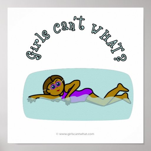 Dark Girls Swimming Posters