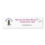 Dark Girls Volleyball in Blue Uniform Bumperstickers