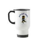 Dark Girls Volleyball in Blue Uniform Mugs