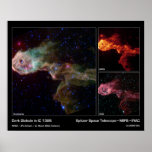 Dark Globule in IC 1396 – Spitzer Space Telescope Poster