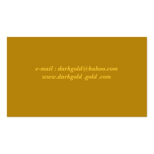 dark gold business card (back side)