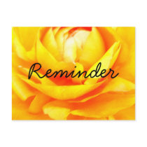 Dark Gold Reminder postcards