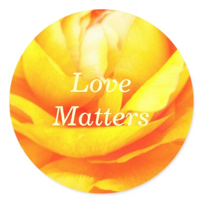 Dark Gold Round Sticker