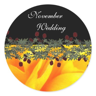 Dark Gold Round Stickers