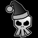 Dark Goth Santa Claus Skull T-shirts