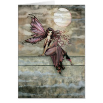 Dark Gothic Romantic Fairy Card ~ Blank