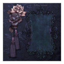 Dark Gothic Wedding Invitation