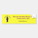 Dark Graduate in Blue Bumper Sticker