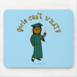Dark Graduate in Green Mousepad
